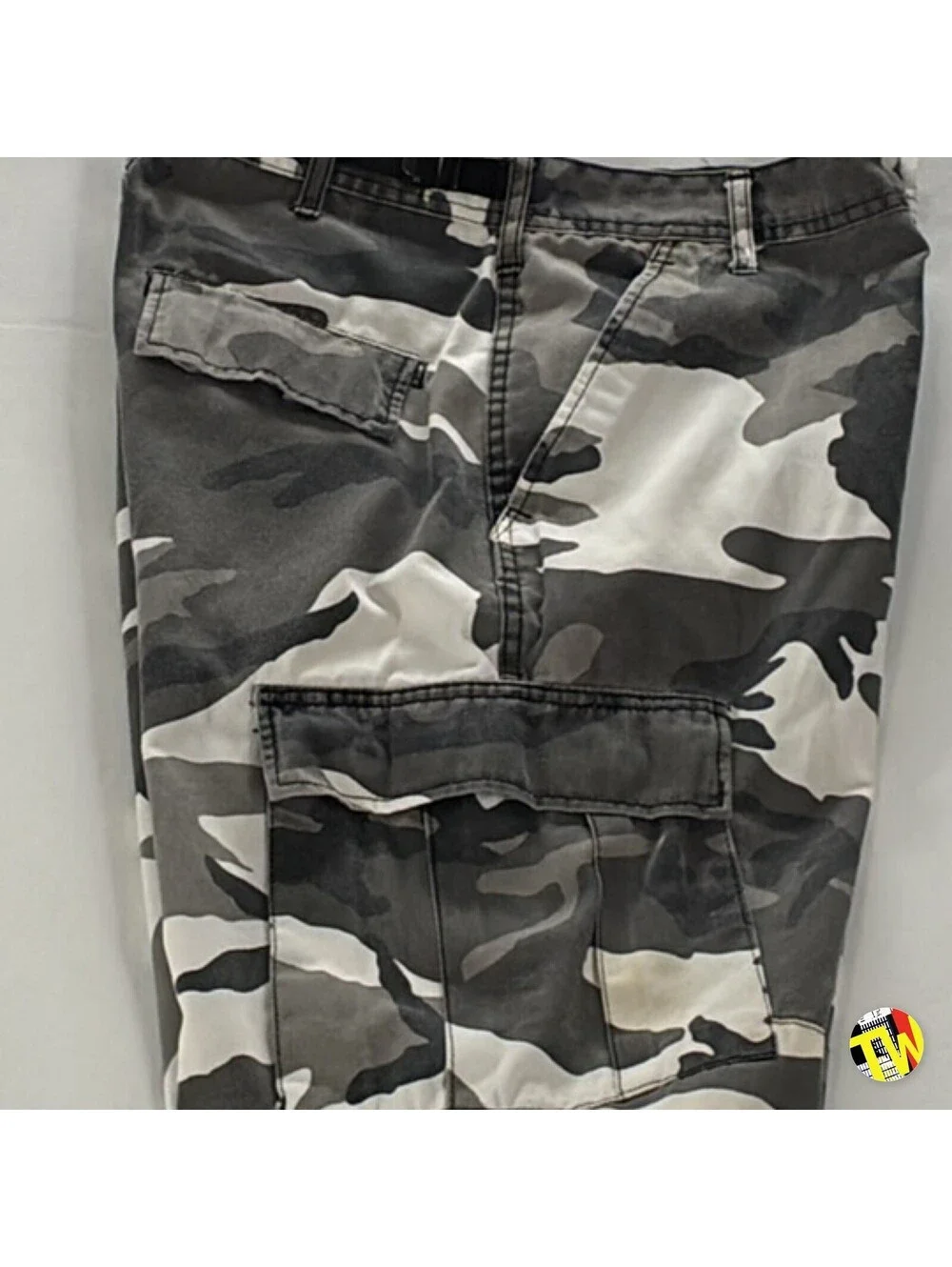 Vintage 90s Urban Grey Camo BDU Cargo Pants Skate Grunge